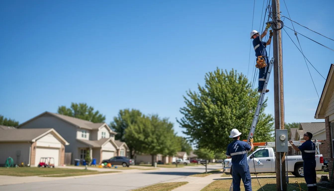 Residential electrician providing installation services in Falmouth, IN